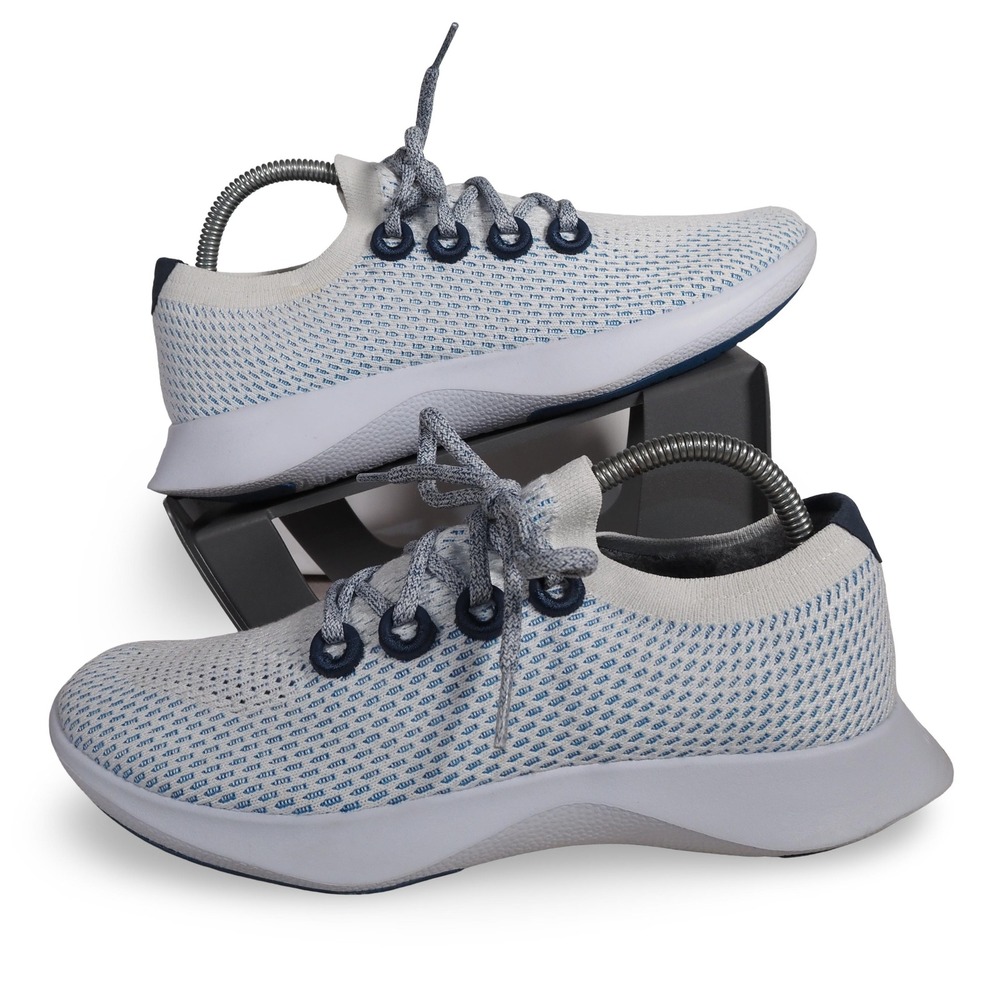 Allbirds Tree Dasher 1 Mens 8.5 Geyser Blue White Running Shoes Sneakers